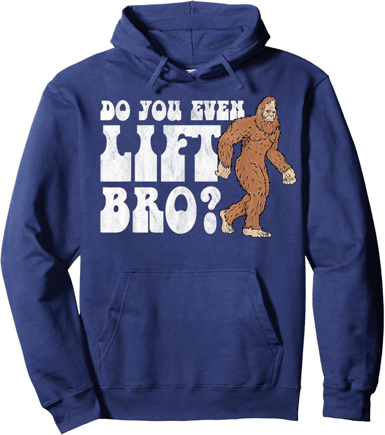 Do You Even Lift Bro Funny Fitness Weightlifting Vintage Hoodie - Hoodie | Navy
