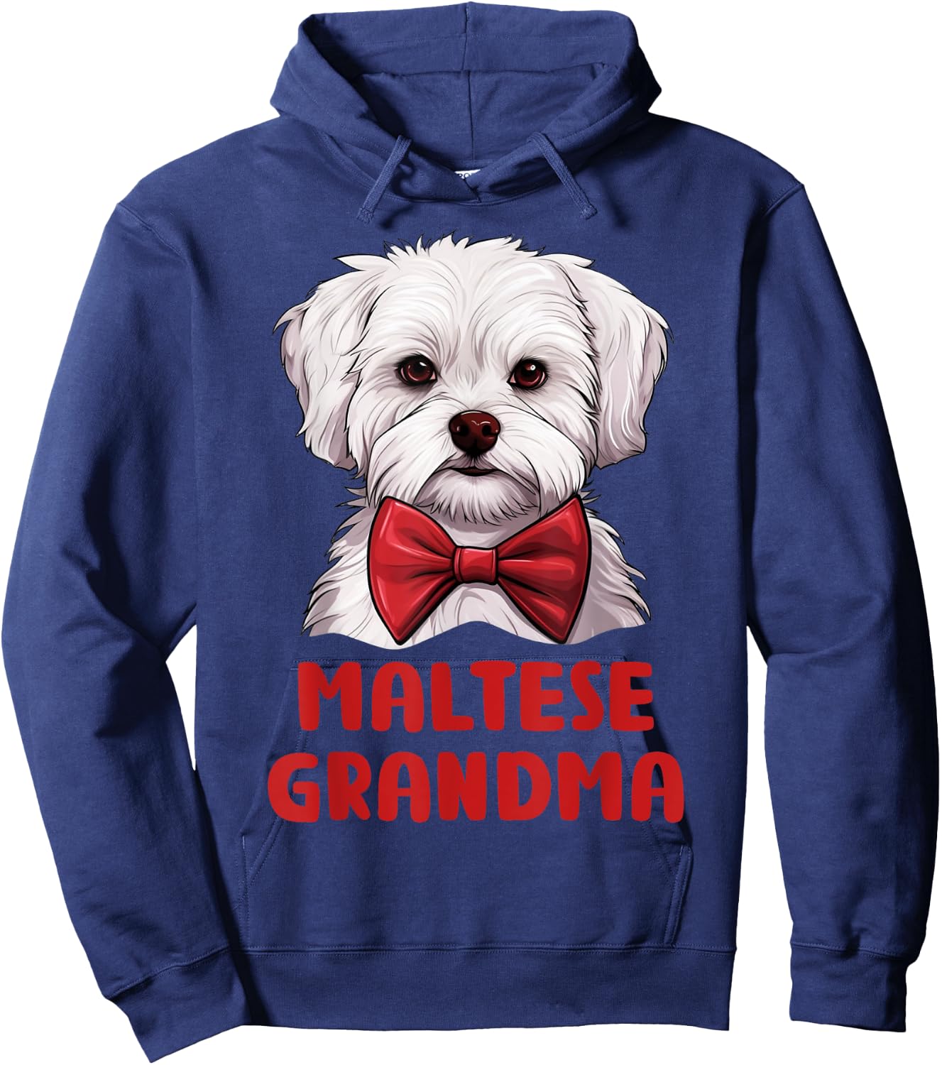 Maltese Grandma Dog Lovers Gift Funny Puppy Maltese Owner Hoodie - Hoodie | Navy
