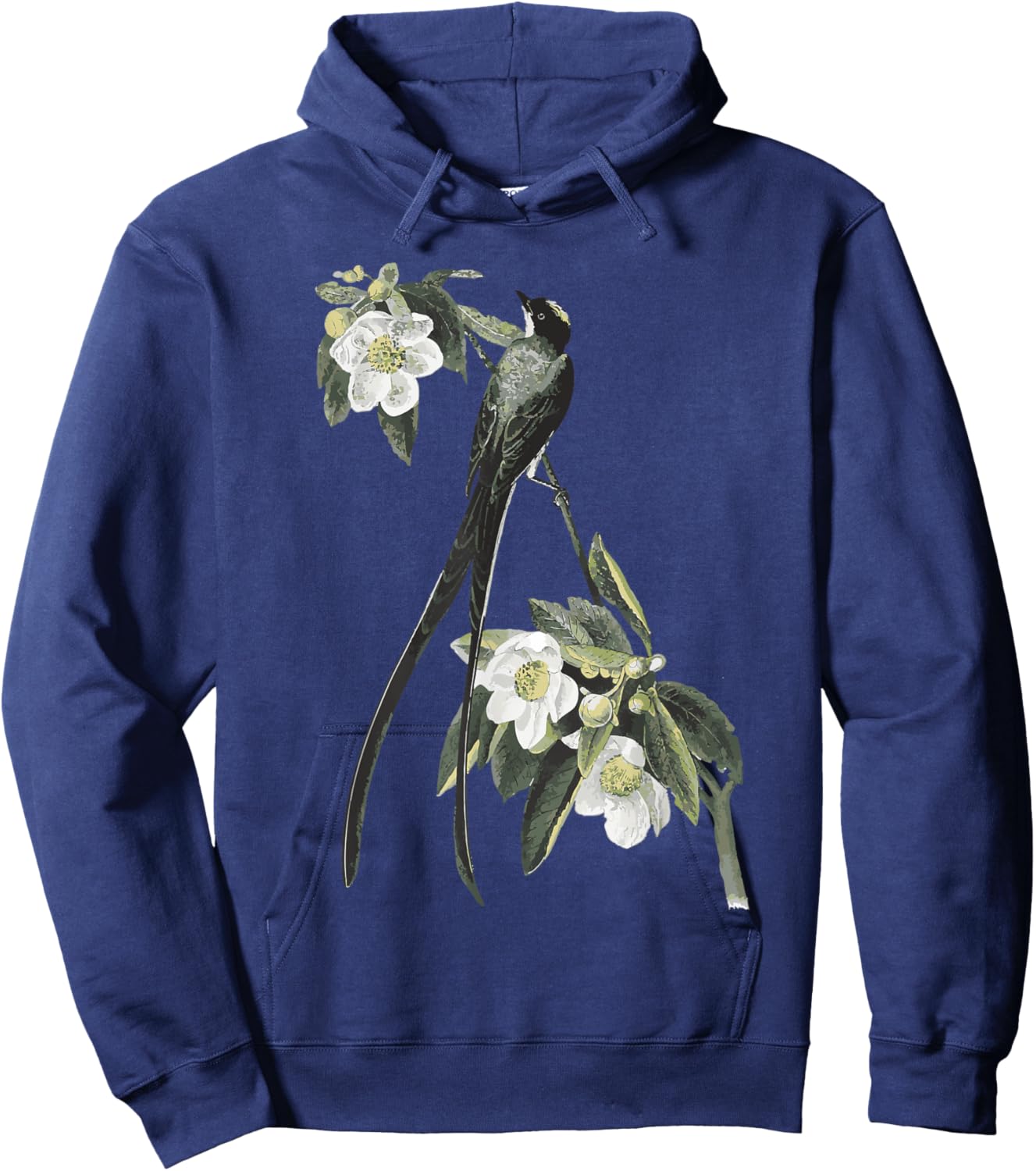 Fork Tailed Flycatcher Scissortail Garden Flower Bird Lover Hoodie - Hoodie | Navy