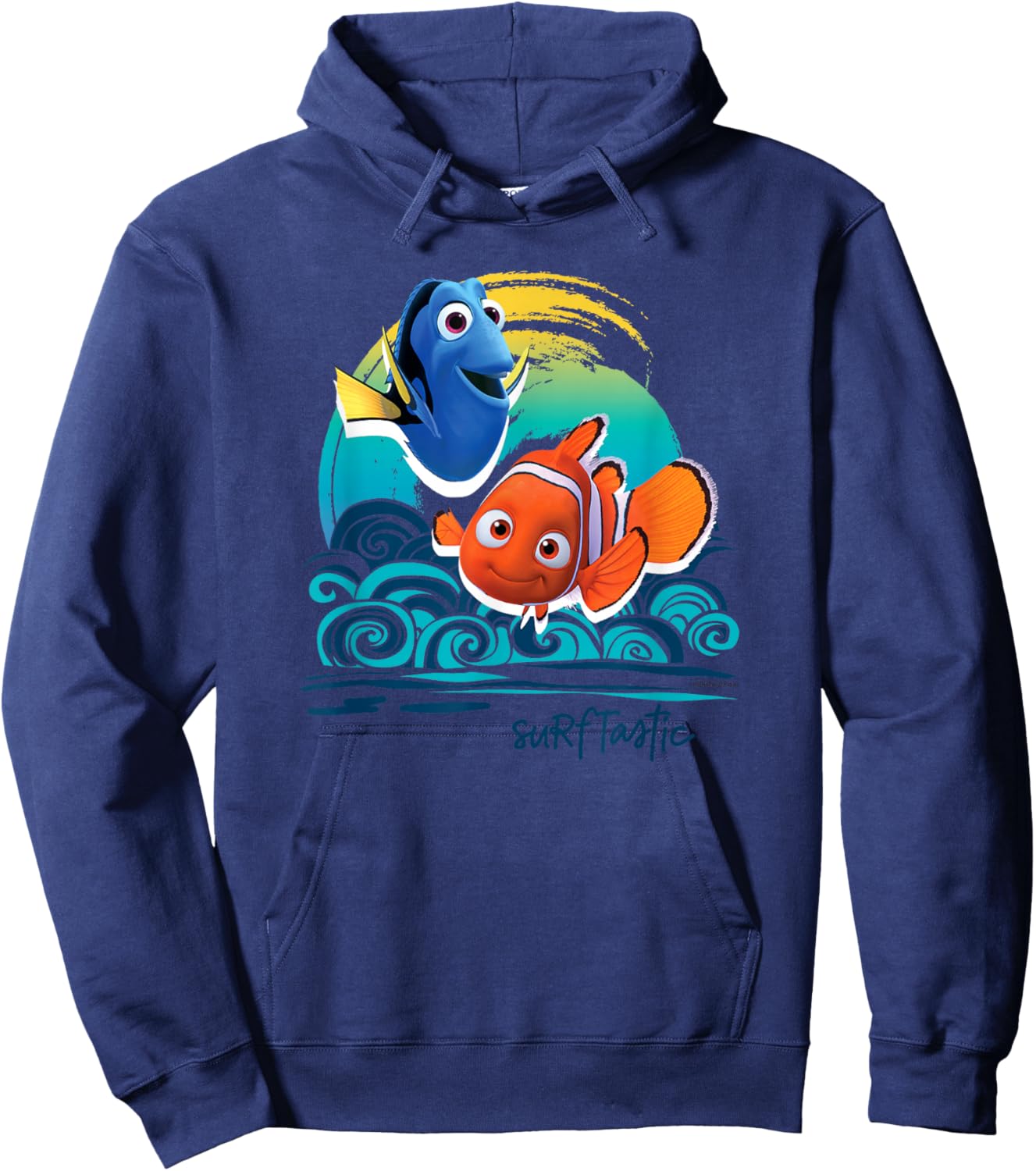 Disney Pixar Finding Nemo Surf-Tastic with Nemo & Dory Small Hoodie - Hoodie | Navy
