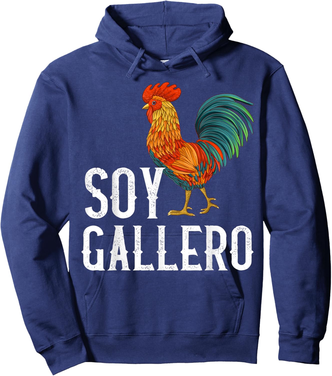 Gallero Shirt Peleas De Gallo - Soy Gallero Camiseta Hoodie - Hoodie | Navy