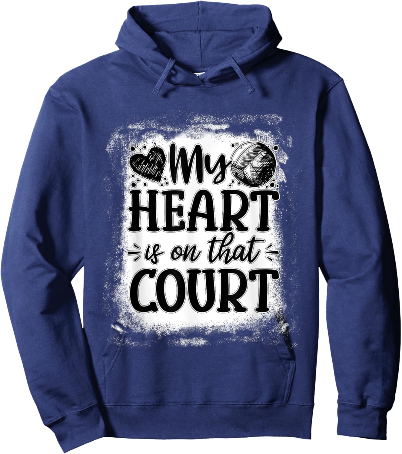 Volleyball Mom Volleyball Player Volleyball Mothers Day Hoodie - Hoodie | Navy