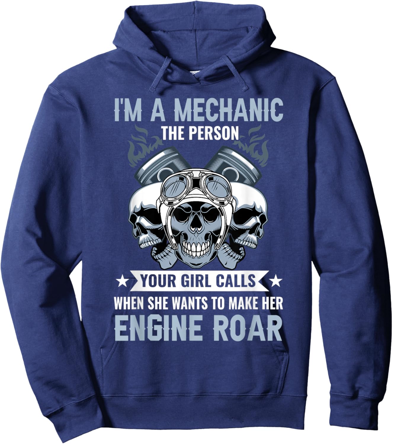 I'm A Mechanic The Person Your Girl Calls Can't Bust A nut Hoodie - Hoodie | Navy