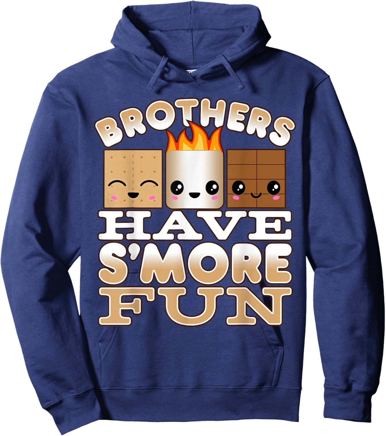 Family Camping Shirts For Boys Brothers Have S'more Fun Hoodie - Hoodie | Navy