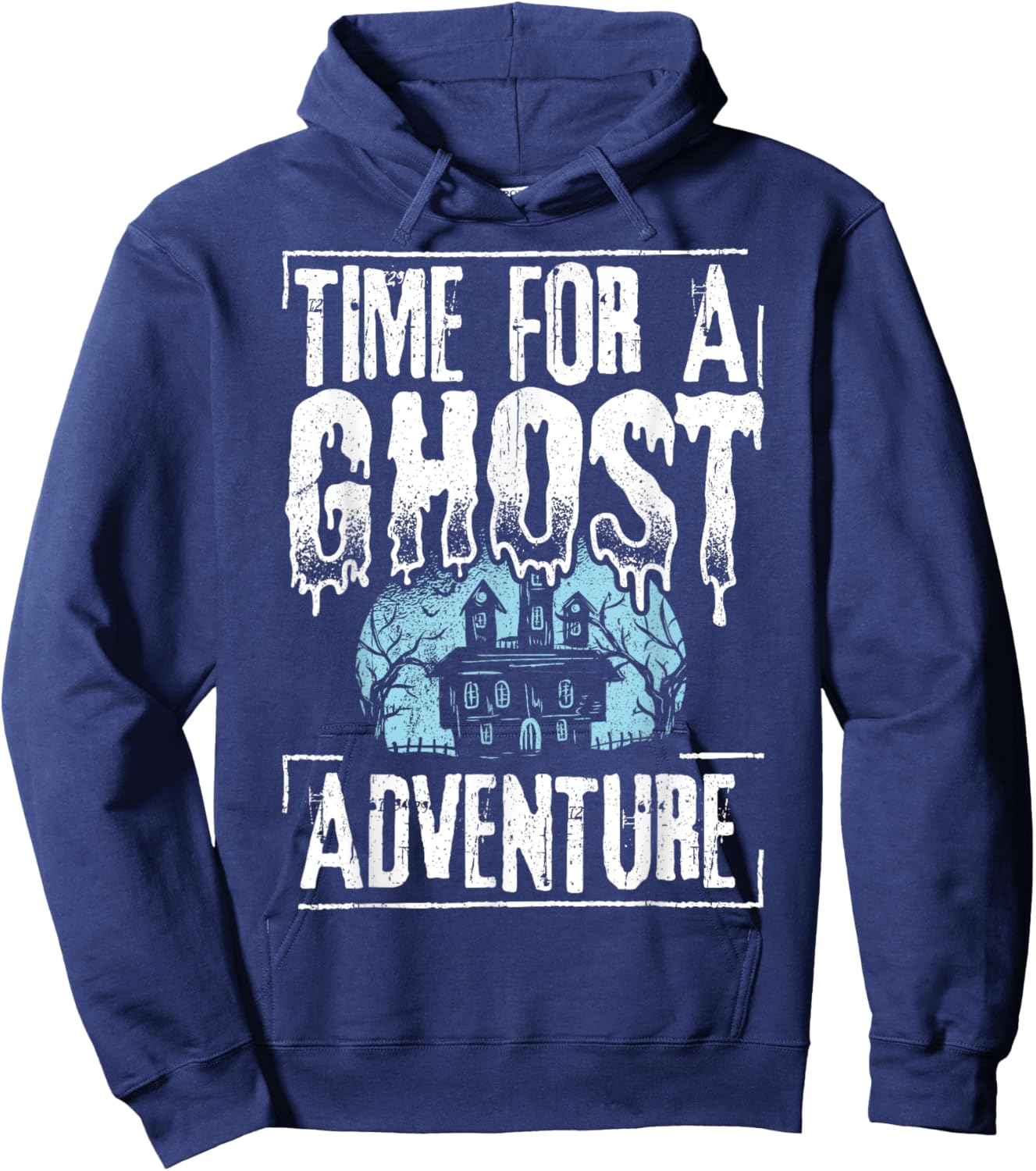 Time for a ghost adventure - halloween spooky paranormal Hoodie - Hoodie | Navy