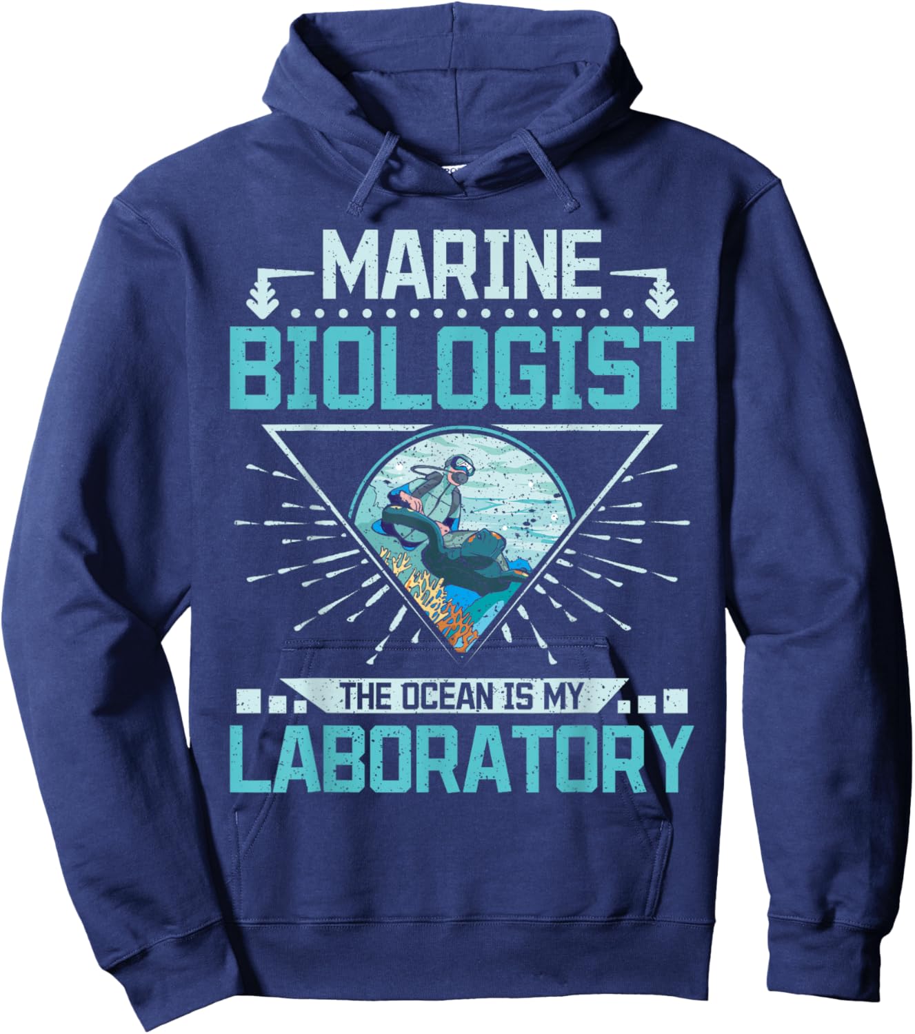 Marine biologist the ocean is my laboratory Hoodie - Hoodie | Navy