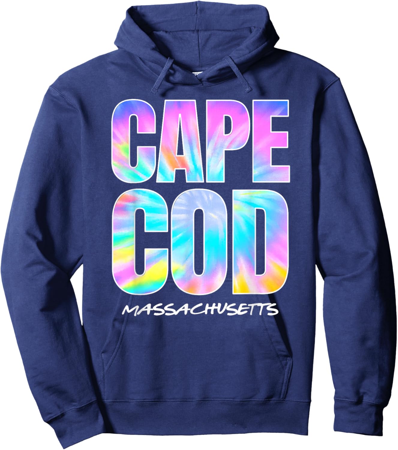 Vintage Cape Cod kids Retro Tie Dye Hoodie - Hoodie | Navy