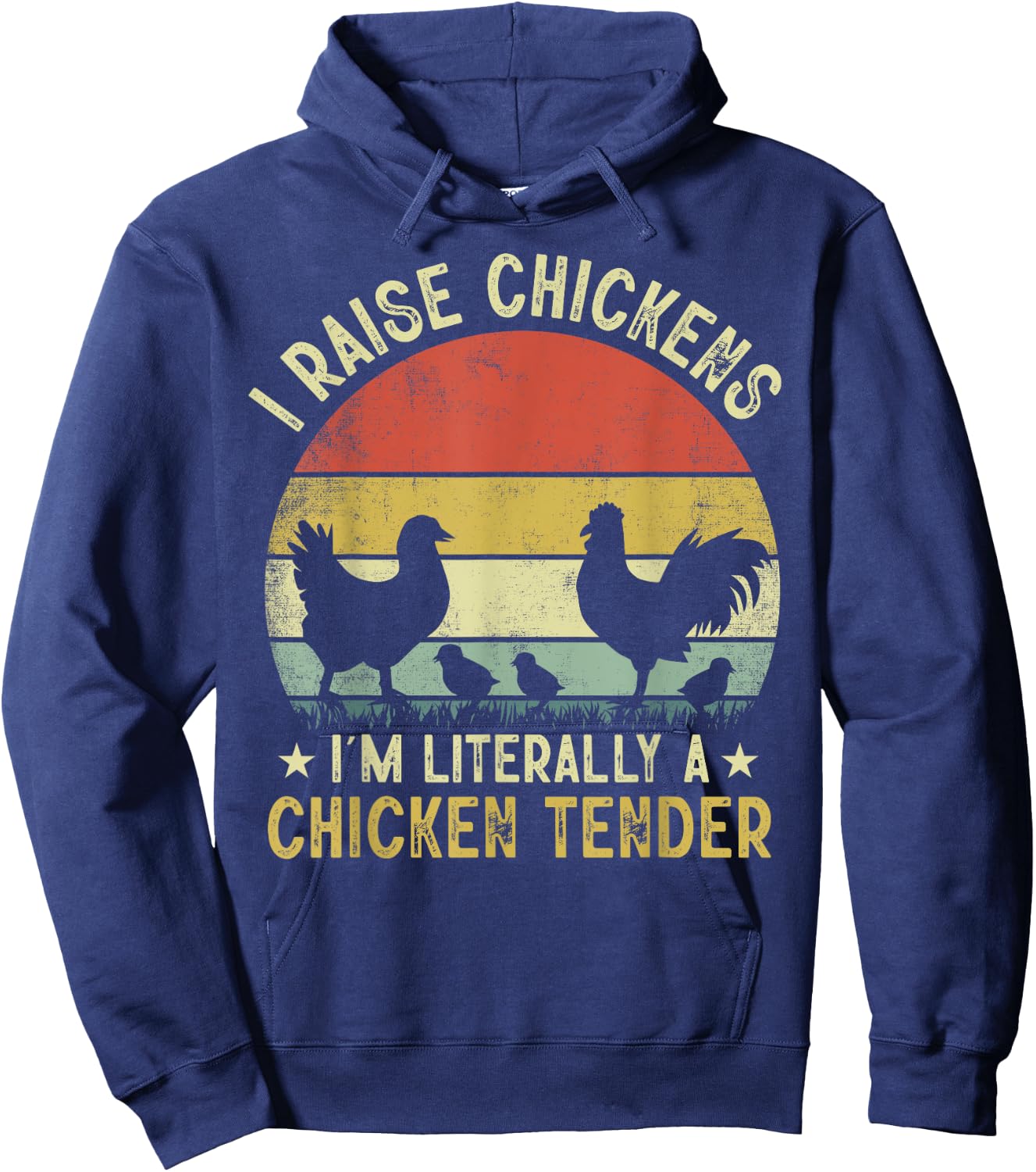 Chicken farmer chicken tender funny women men chicken lover Hoodie - Hoodie | Navy
