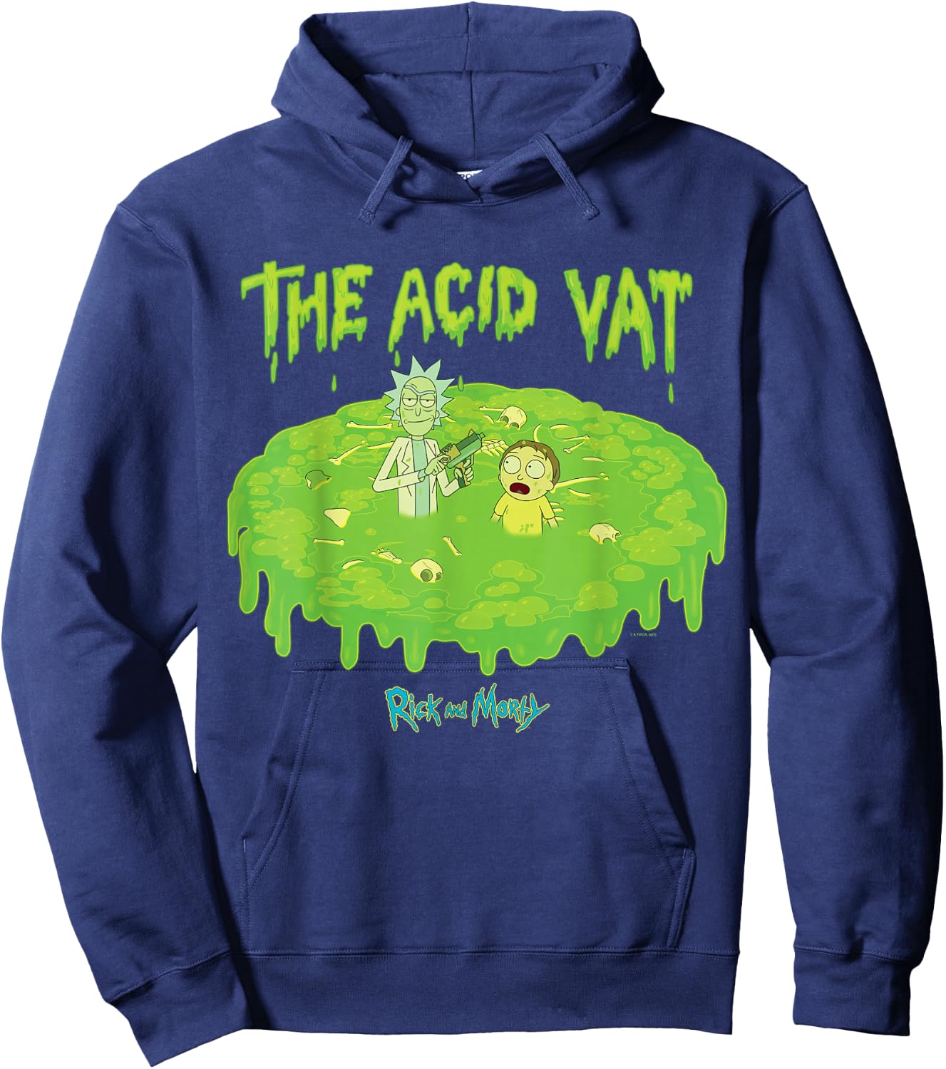 Rick and Morty Acid Vat Adult Cartoon Fashion Hoodie - Hoodie | Navy