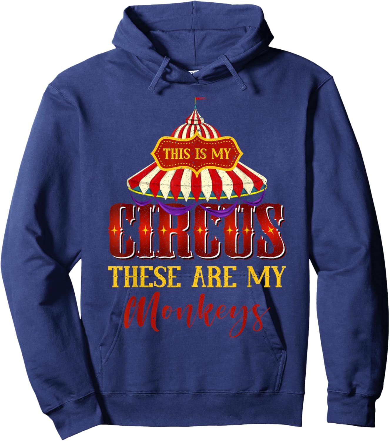Circus Artist Carnie Funny Carnival Costume Party Circus Hoodie - Hoodie | Navy