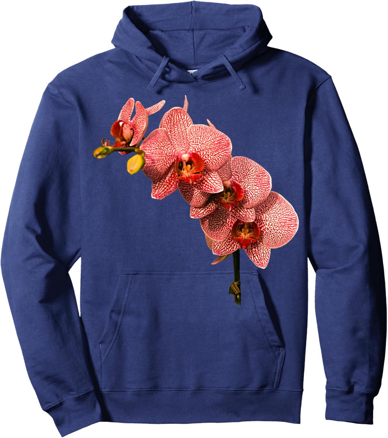 Orchid Flower Lover Beautiful & Calming Nature Hoodie - Hoodie | Navy