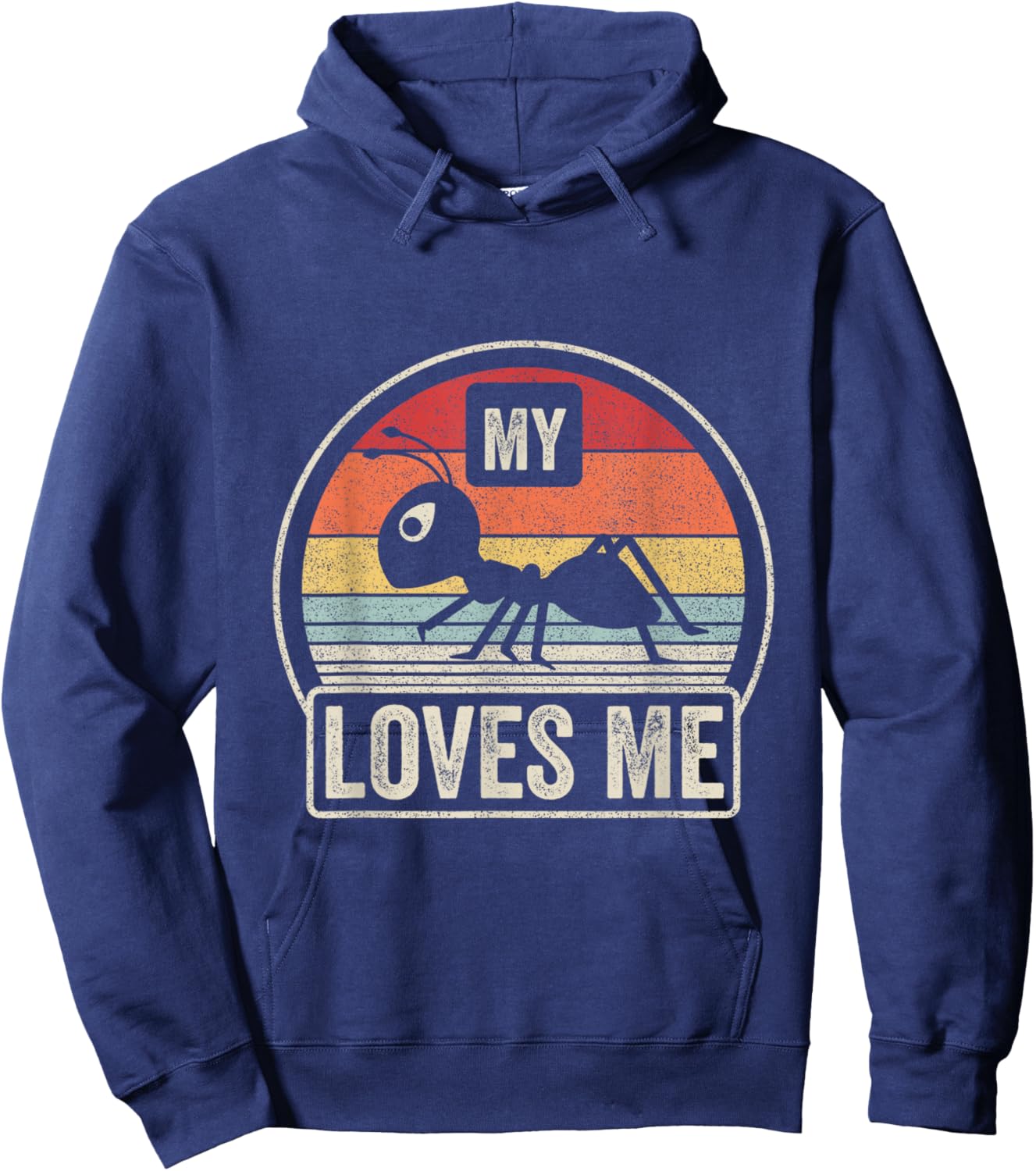 Retro Vintage My Aunt Loves Me Family Ant Lovers Hoodie - Hoodie | Navy