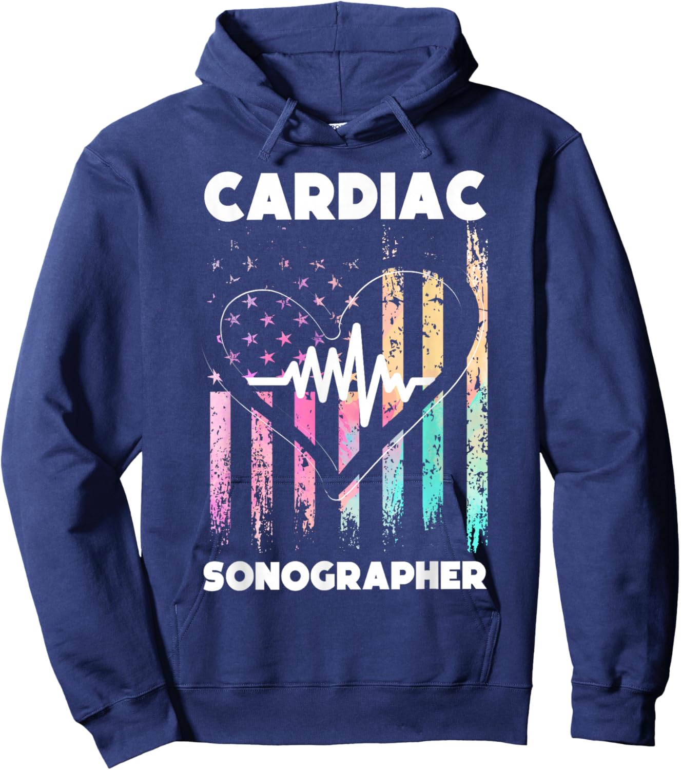 Cardiac Sonographer Echo Tech RDCS Hoodie - Hoodie | Navy