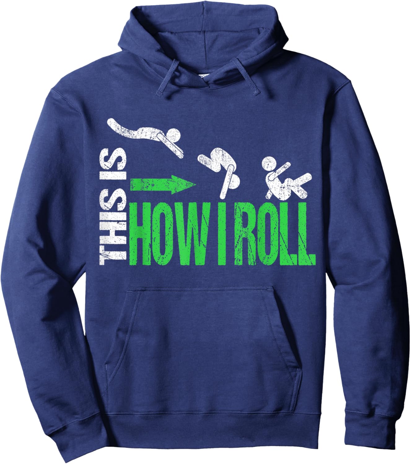 This Is How I Roll Freerunner Pun Cool Parkour Boys Kids Men Hoodie - Hoodie | Navy