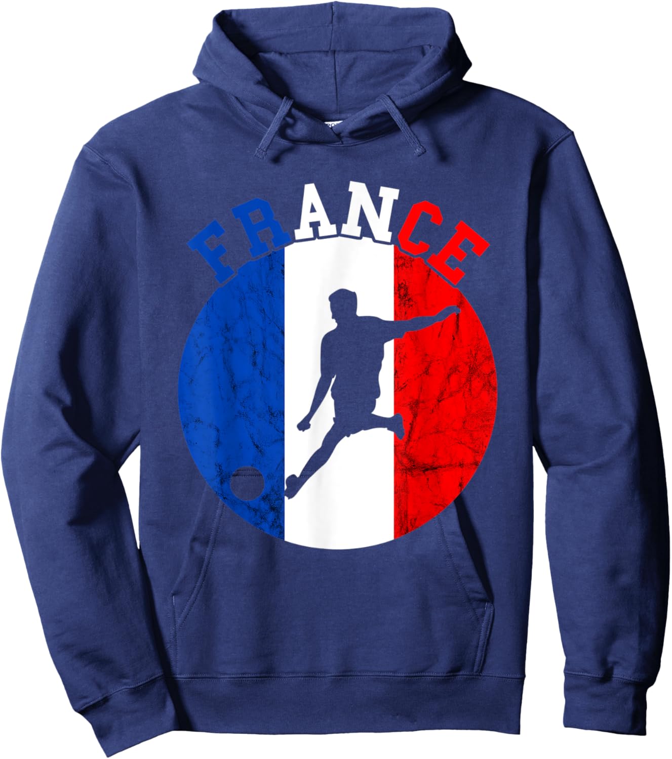 France Soccer Team Soccer Player Flag France Soccer Team Hoodie - Hoodie | Navy