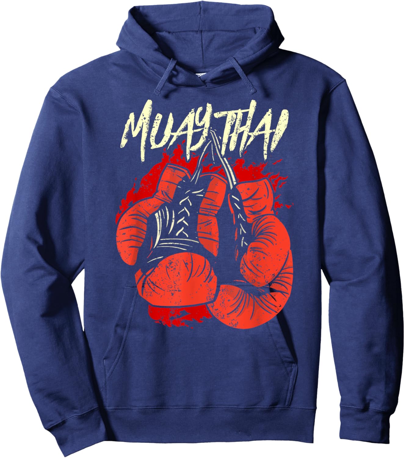Muay Thai Hobby Boxing Martial Arts Fighter Hoodie - Hoodie | Navy