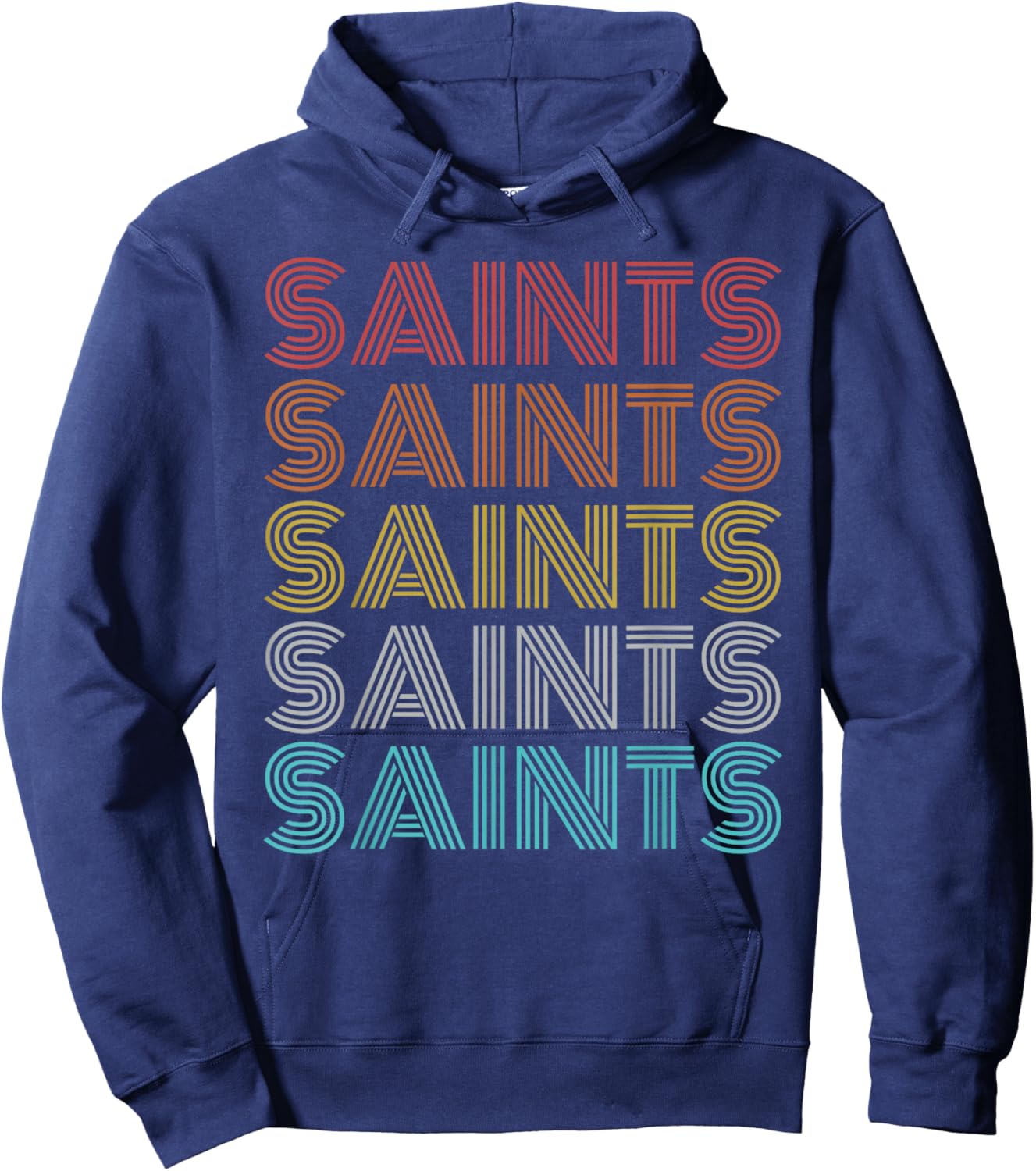 Retro Vintage Saints Hoodie - Hoodie | Navy