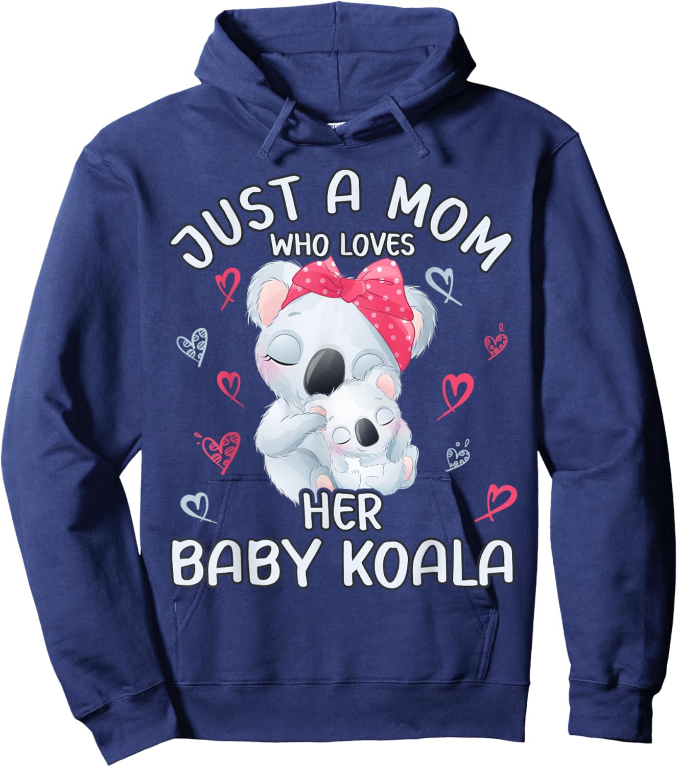 Mom Koala Love "Just A Mom Who Loves Her Baby Koala" Hoodie - Hoodie | Navy