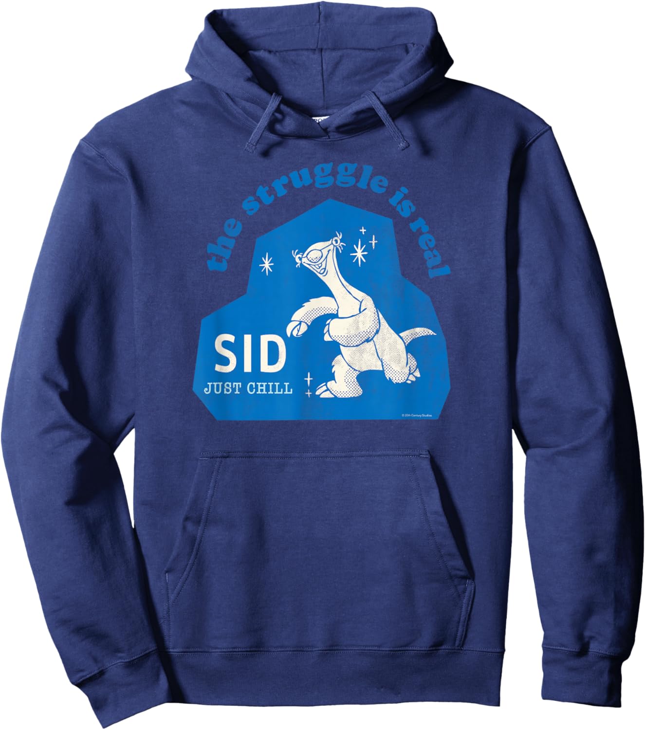 Ice Age Sid The Struggle is Real Just Chill Hoodie - Hoodie | Navy
