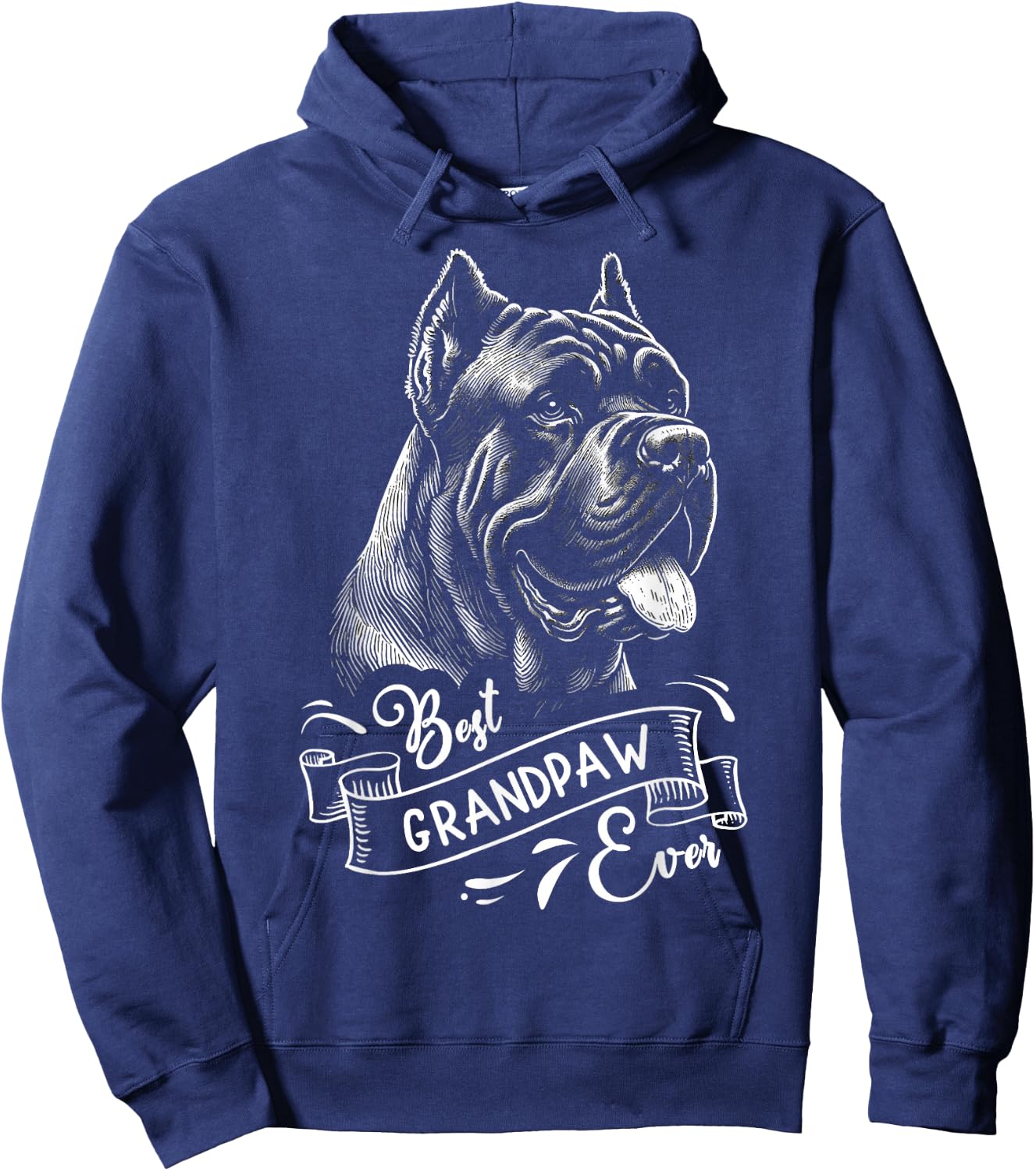 Best Grandpaw Ever Cane Corso Corsi Dog Grandpa Hoodie - Hoodie | Navy