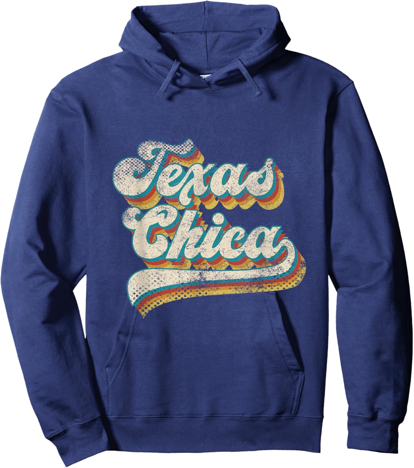 Vintage Texas Chica Retro Texas Chica Hoodie - Hoodie | Navy