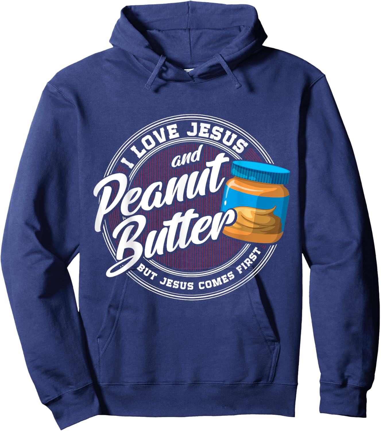 Peanut Butter Lover Love Peanut Butter Christian Religion Hoodie - Hoodie | Navy