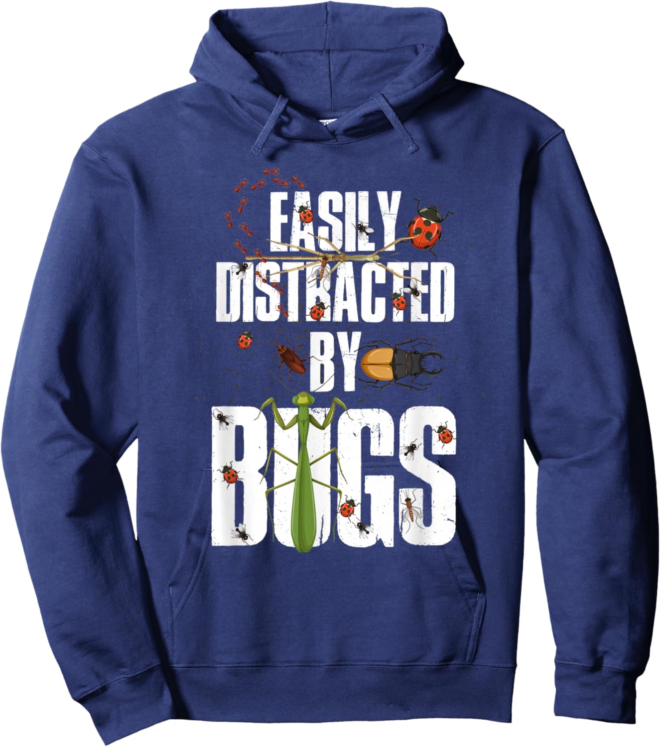 Insect Collector Entomologist Biology Funny Beetle Hoodie - Hoodie | Navy