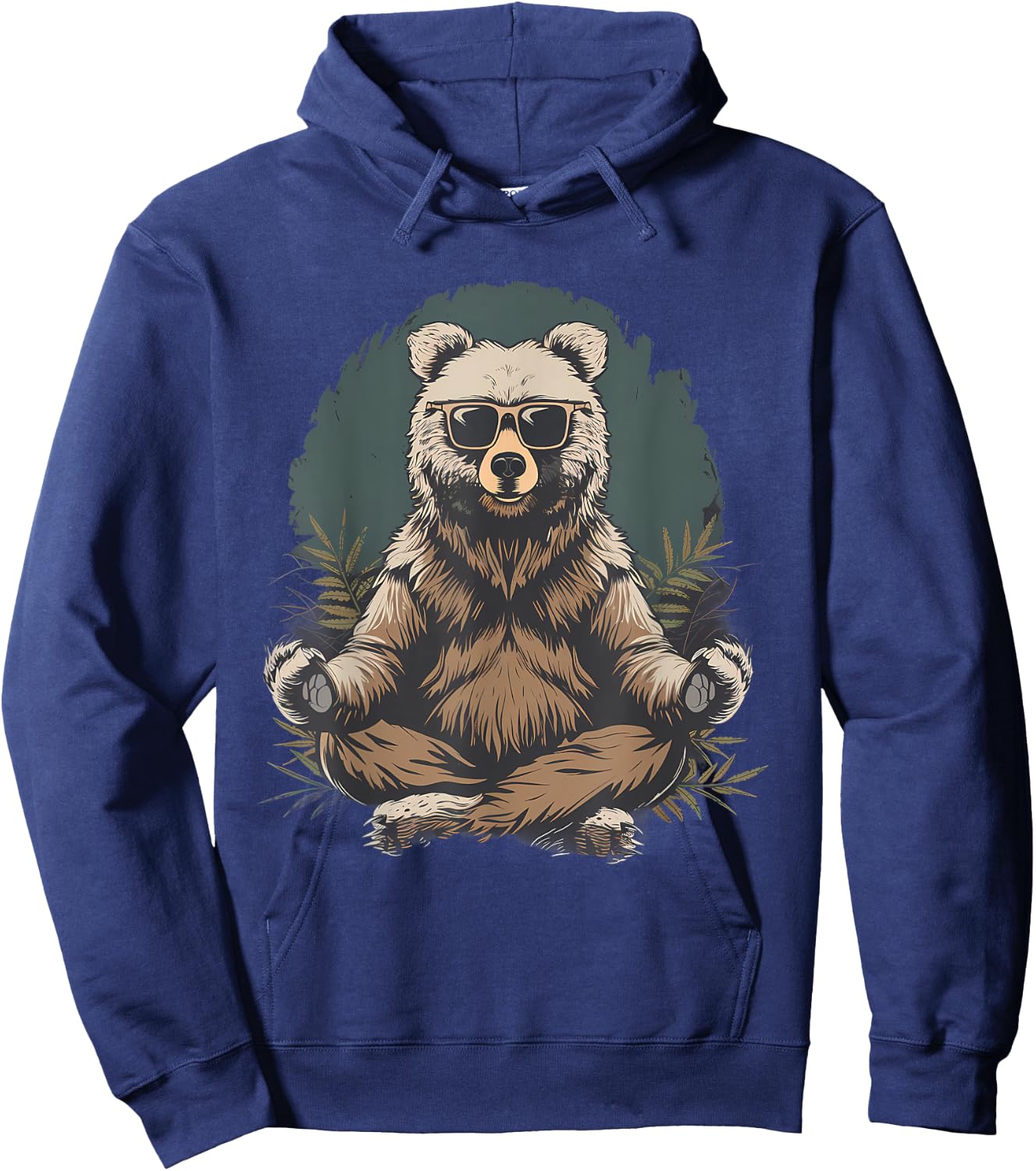 Meditation Bear Buddha Spirituality Hindu Yoga Buddhist Hoodie - Hoodie | Navy