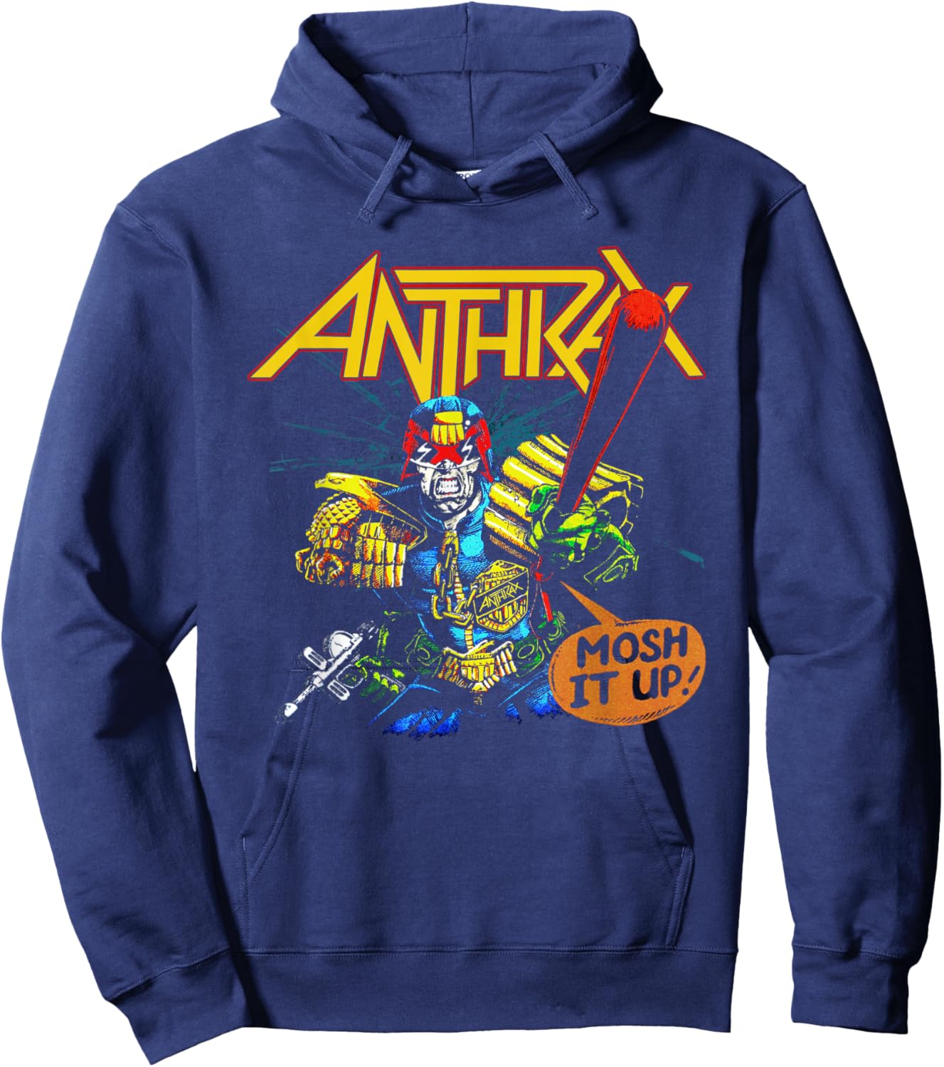 Anthrax - I Am The Law Mosh Small Hoodie - Hoodie | Navy