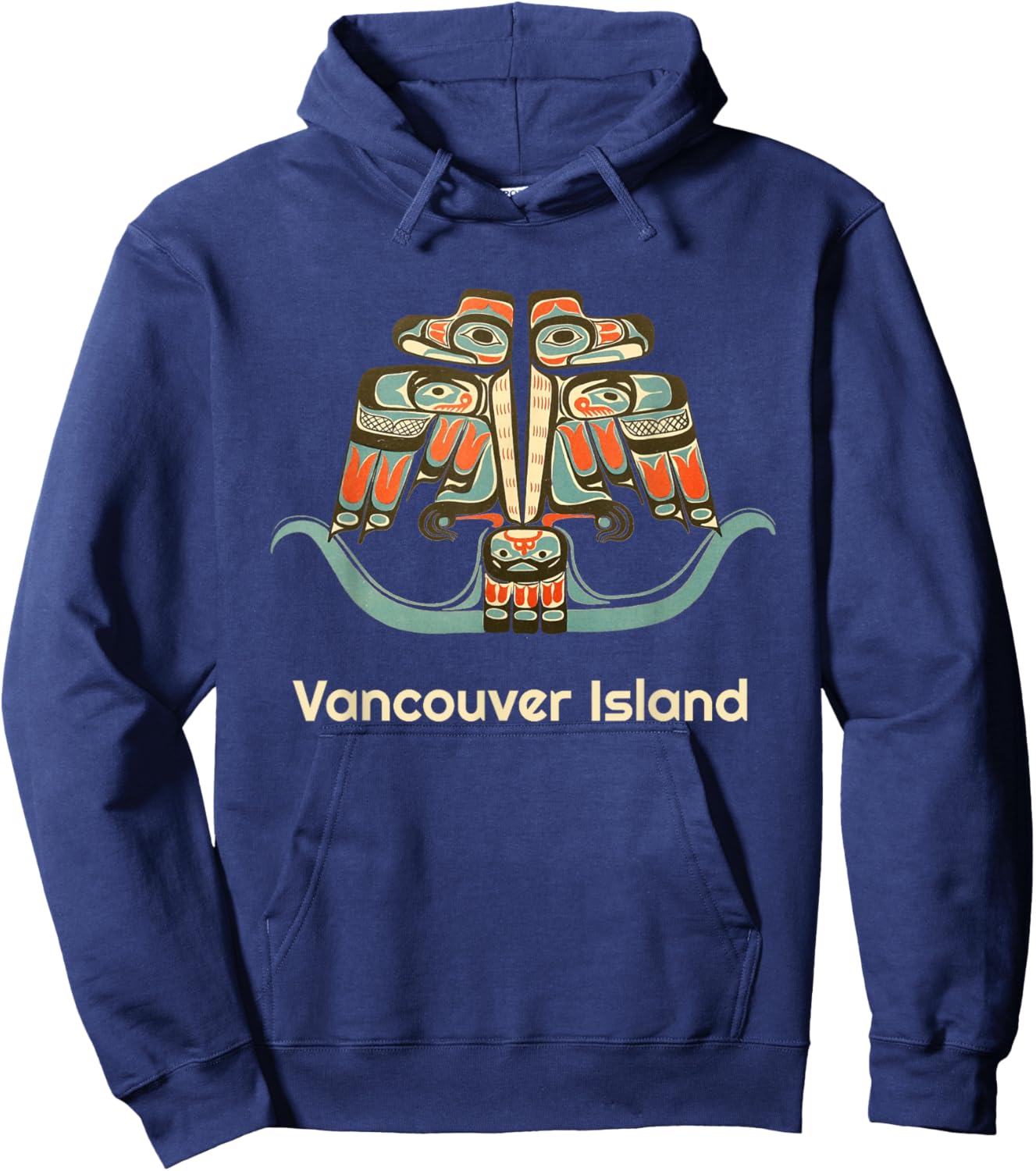 Vancouver Island British Columbia Thunderbird Birdwatching Hoodie - Hoodie | Navy