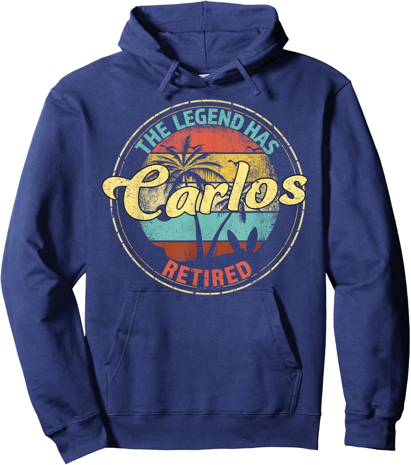 Carlos Legend Has Retired Personalized Retirement Hoodie - Hoodie | Navy