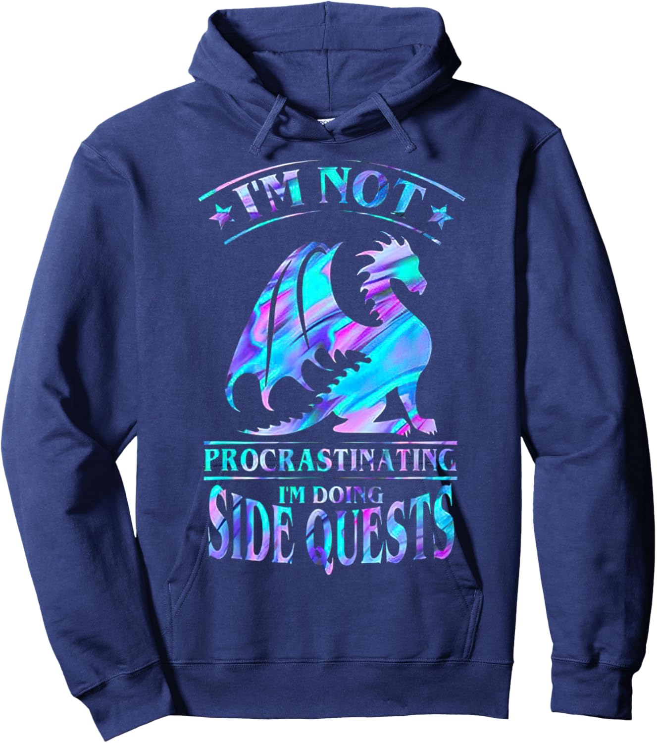 I'm Not Procrastinating I'm Doing Side Quests Dragonn Hoodie - Hoodie | Navy