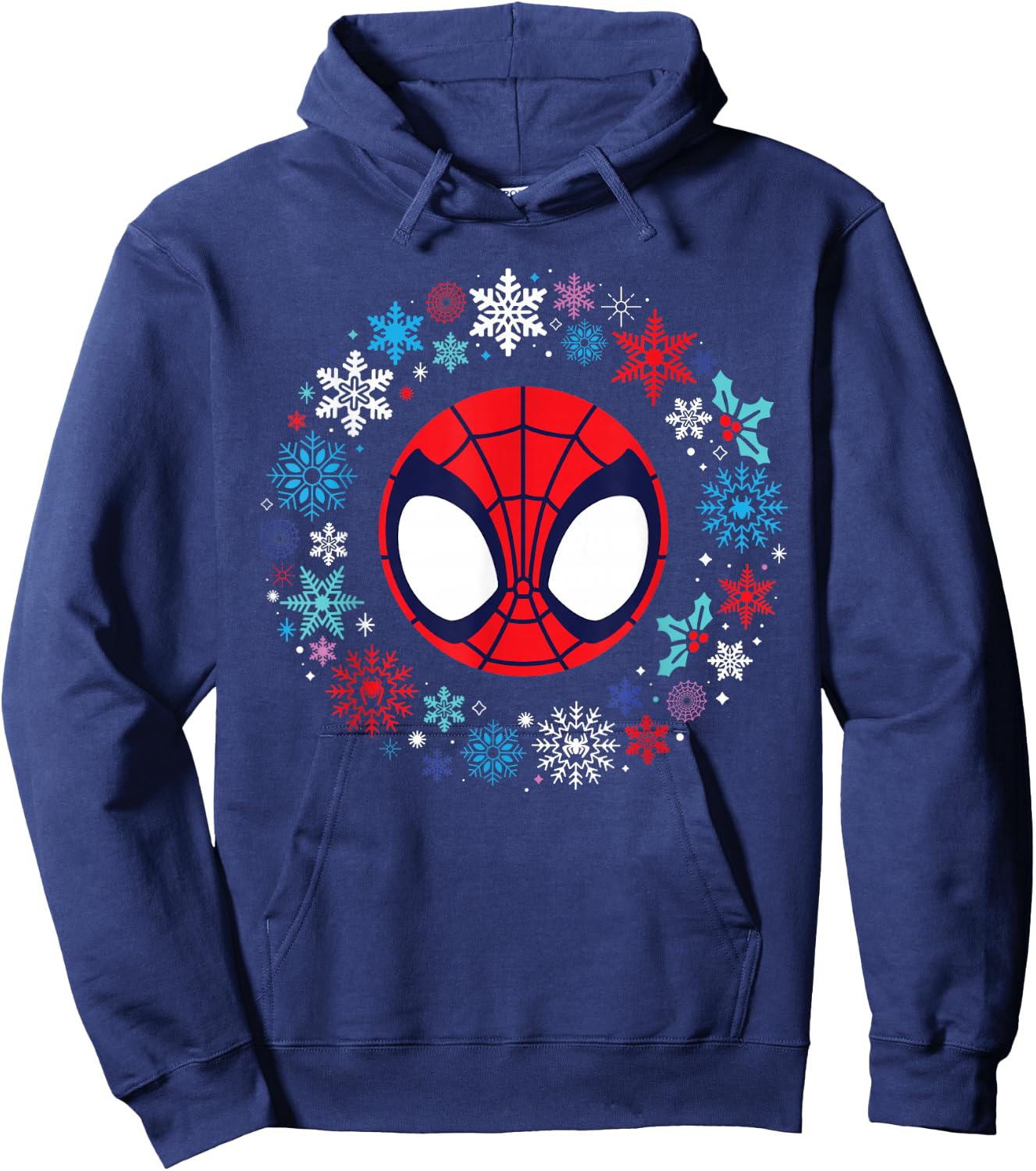 Marvel Spidey and His Amazing Friends Christmas Wreath Hoodie - Hoodie | Navy