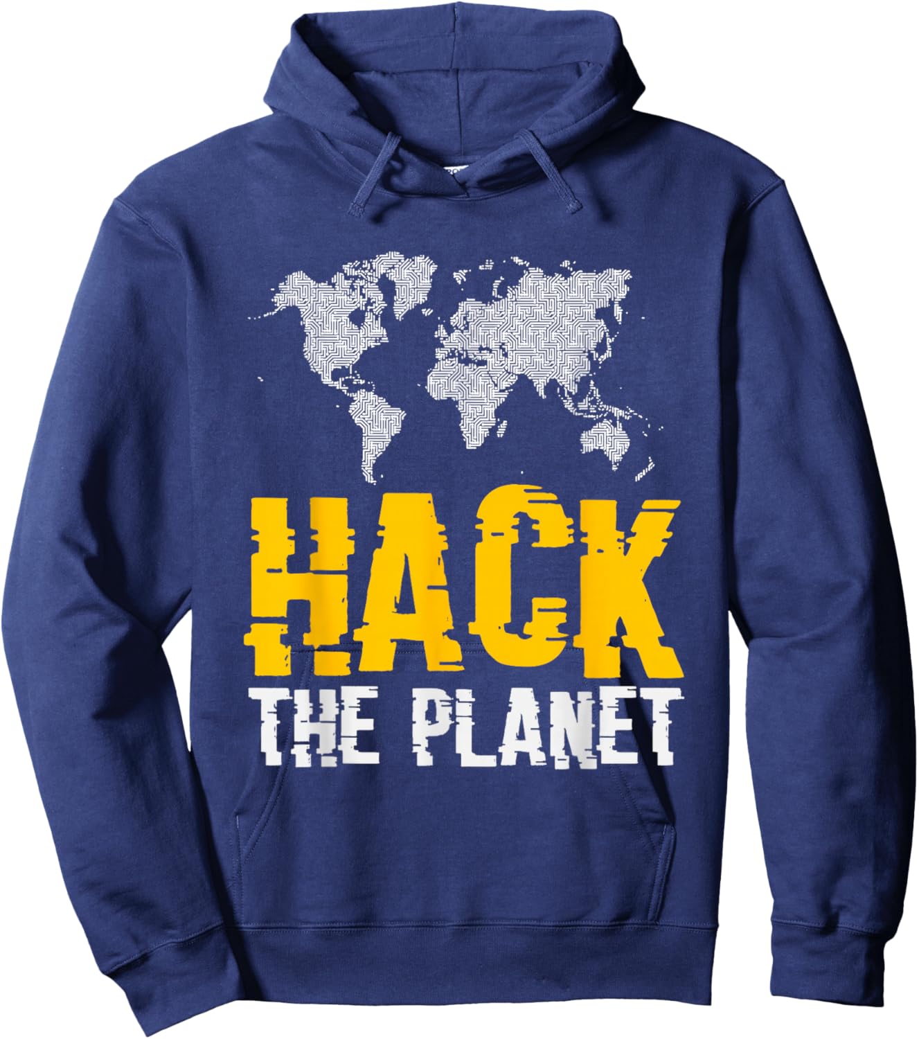 Hack The Planet Hoodie - Hoodie | Navy