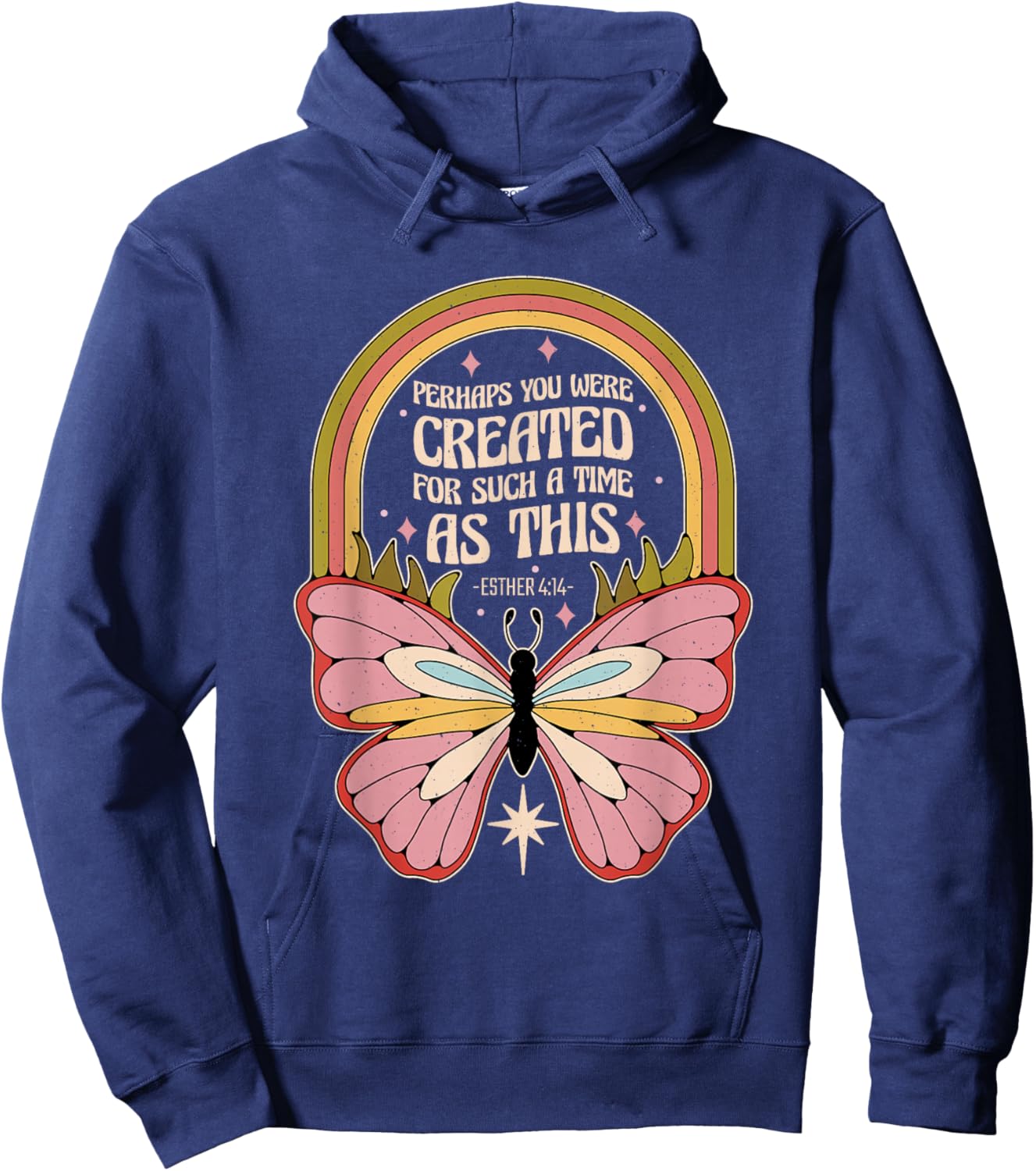 Christian Religious Esther 4 14 Hoodie - Hoodie | Navy
