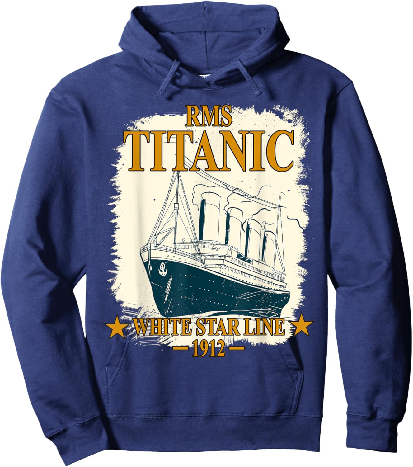 RMS TITANIC White Star Line Cruise Ship Retro Vintage Kids Hoodie - Hoodie | Navy