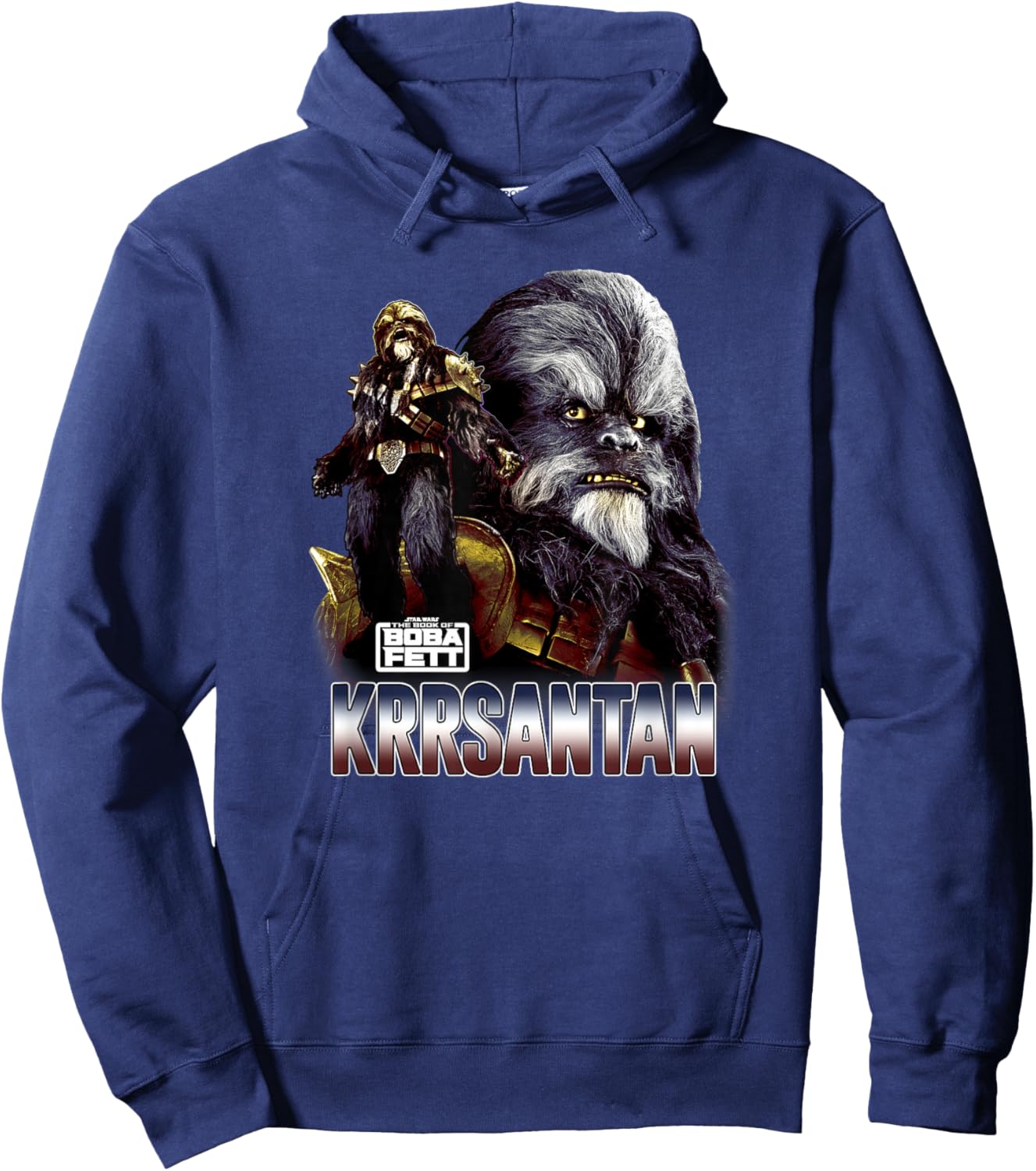 Star Wars: The Book Of Boba Fett Krrsantan Photo Real Poster Hoodie - Hoodie | Navy
