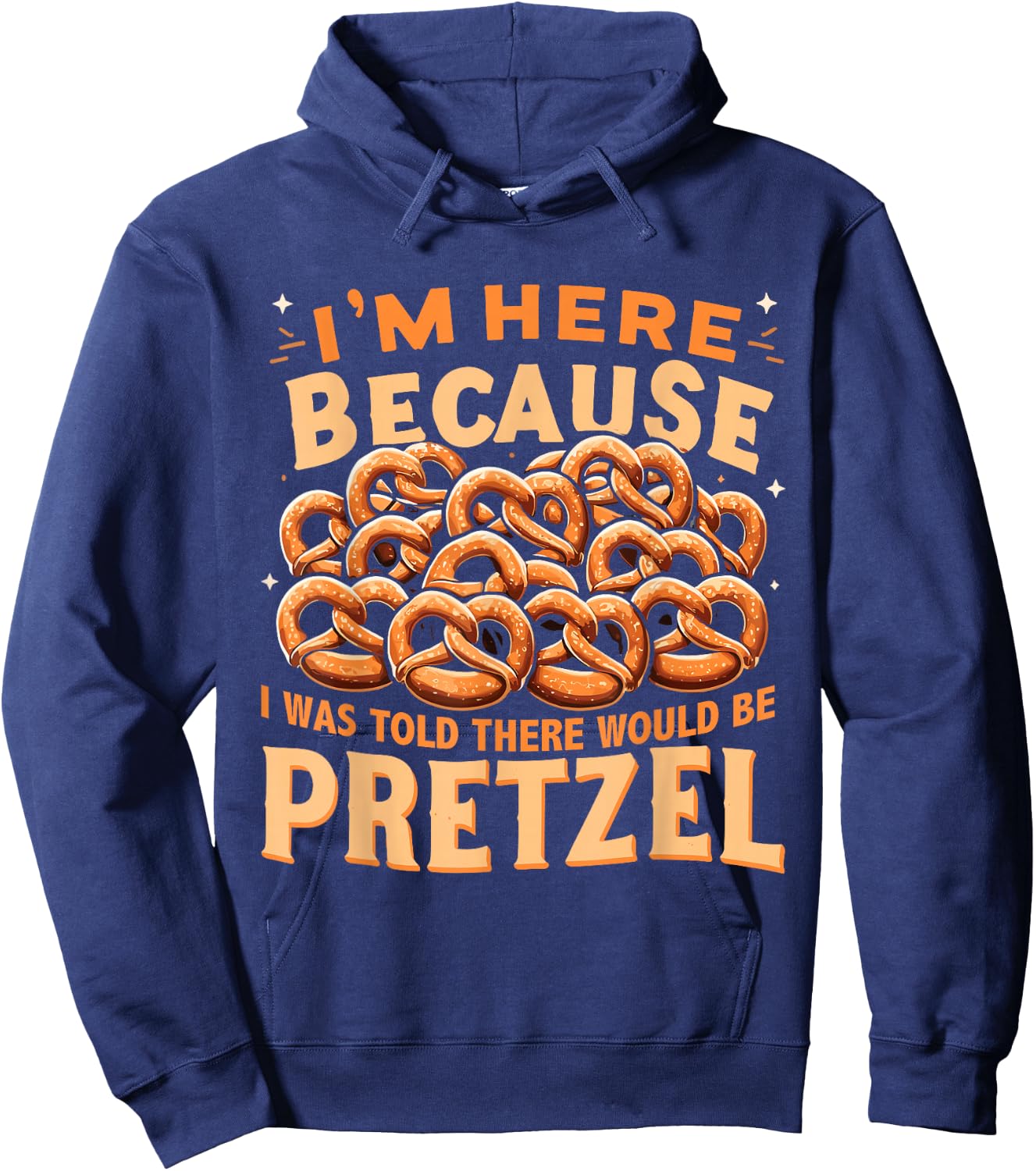 Funny Pretzel Lover Pretzel Day Hoodie - Hoodie | Navy