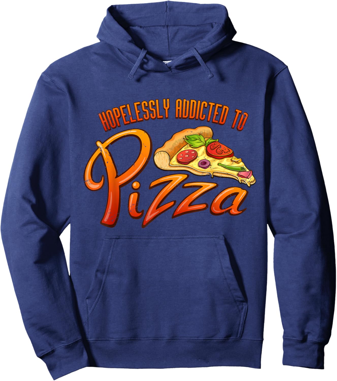 Hopelessly Addicted to Pizza Pizza Lover Shirt | Cute Pizza Hoodie - Hoodie | Navy