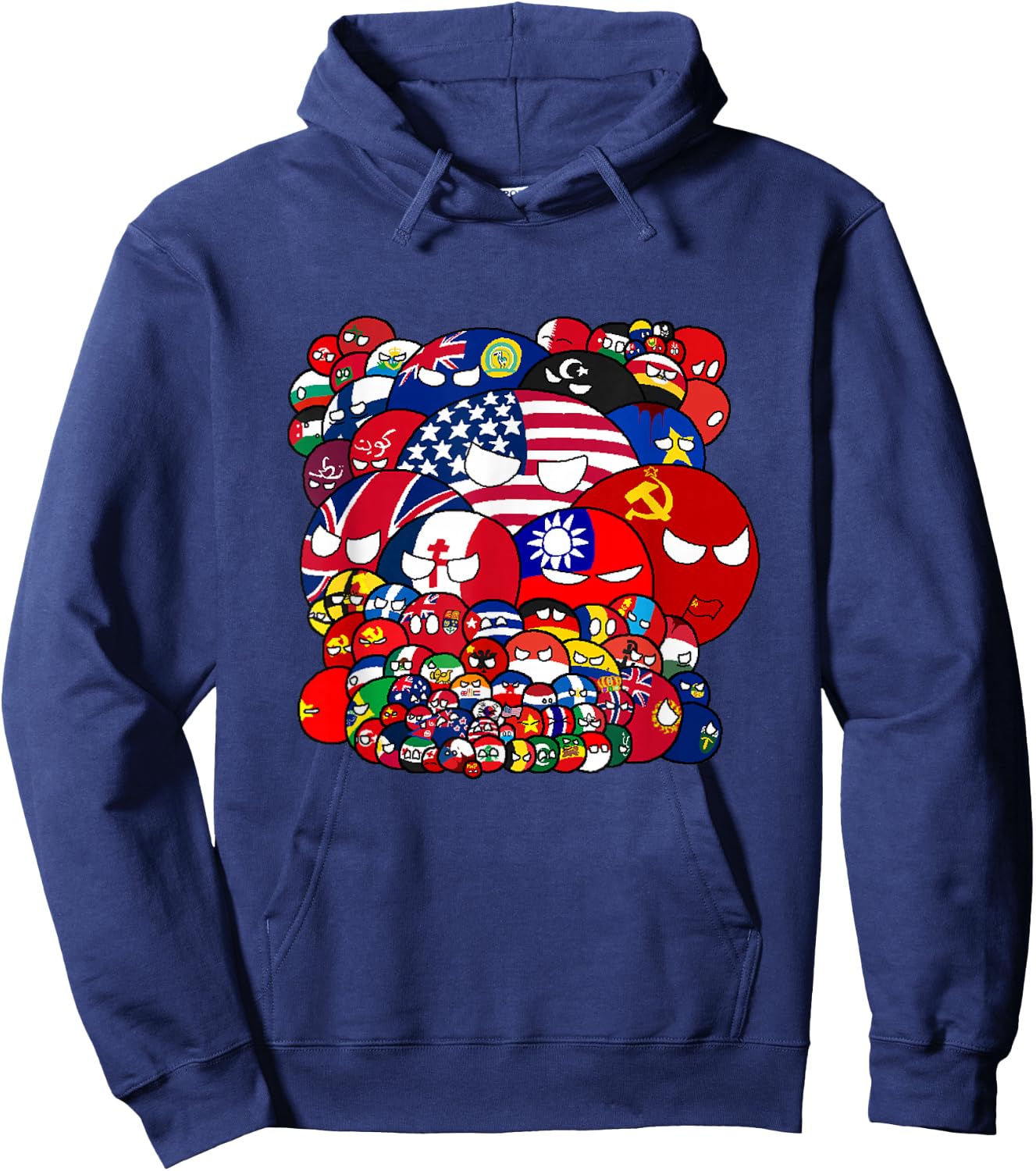 Countryballs World war Funny Hoodie - Hoodie | Navy