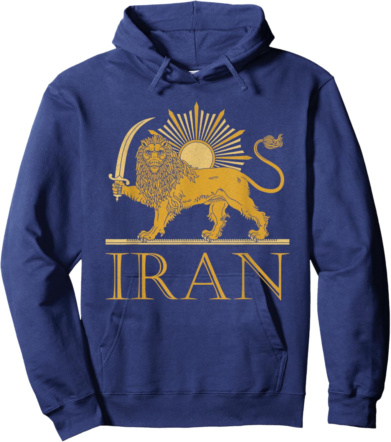 Iran Persis Persia Persian Fars Iranian Lion Sun Hoodie - Hoodie | Navy