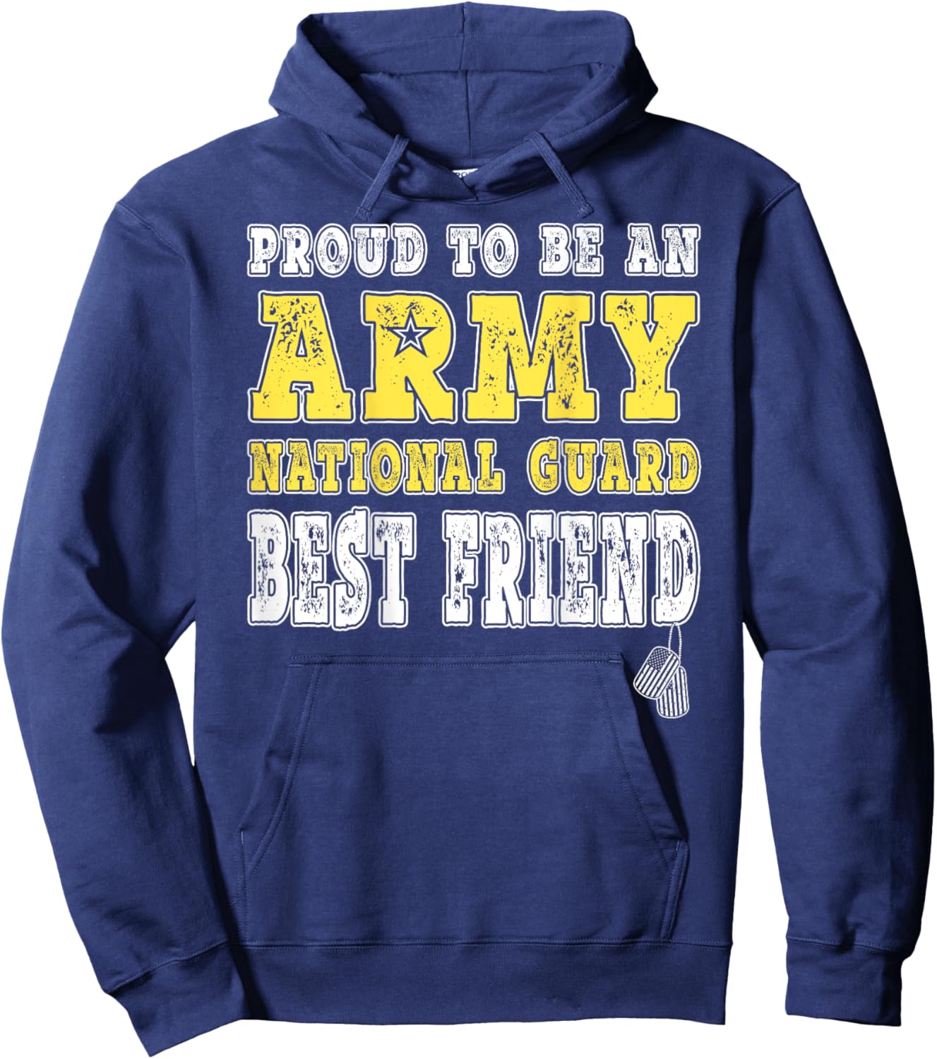 Proud To Be An Army National Guard Best Friend - Military Hoodie - Hoodie | Navy