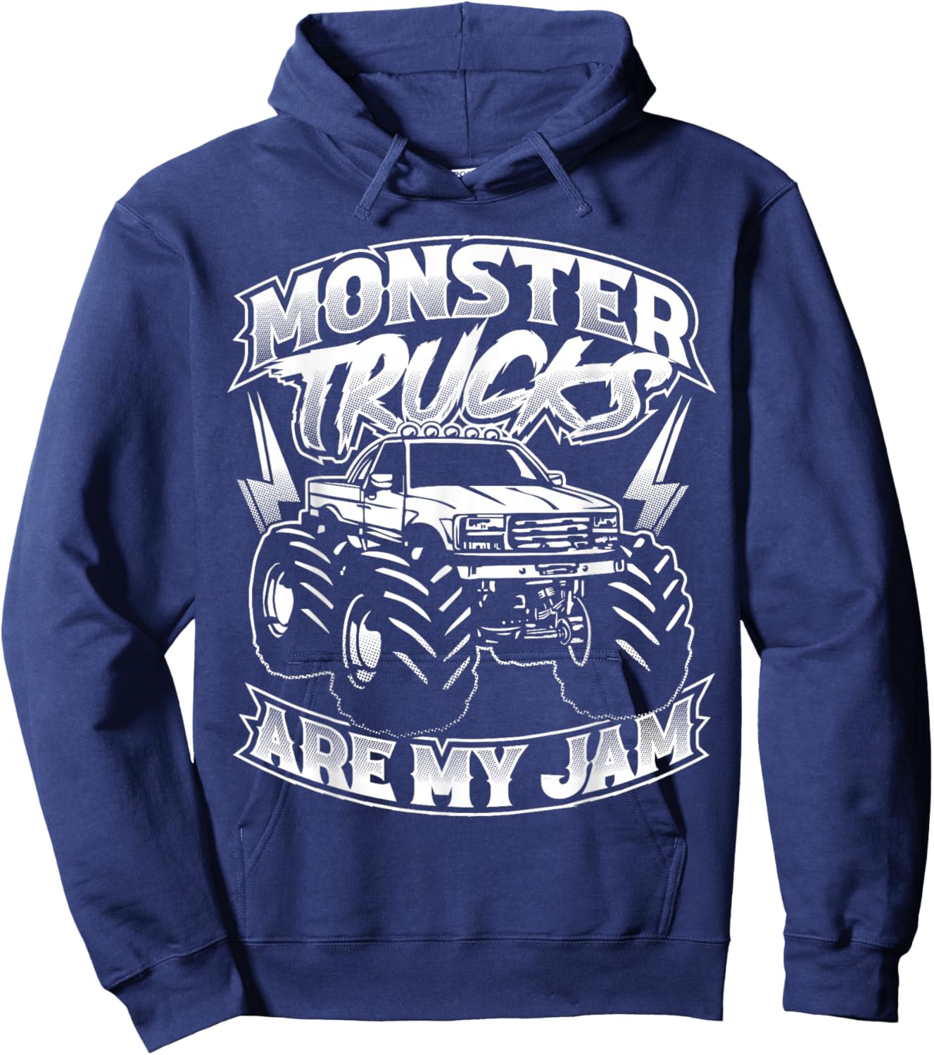 Monster Truck Are My Jam For Monster Truck Lovers Men & Kids Hoodie - Hoodie | Navy
