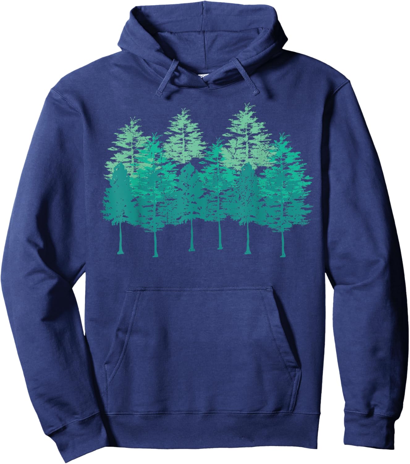 Outdoors Forest Trees Wildlife Nature Forest Hoodie - Hoodie | Navy