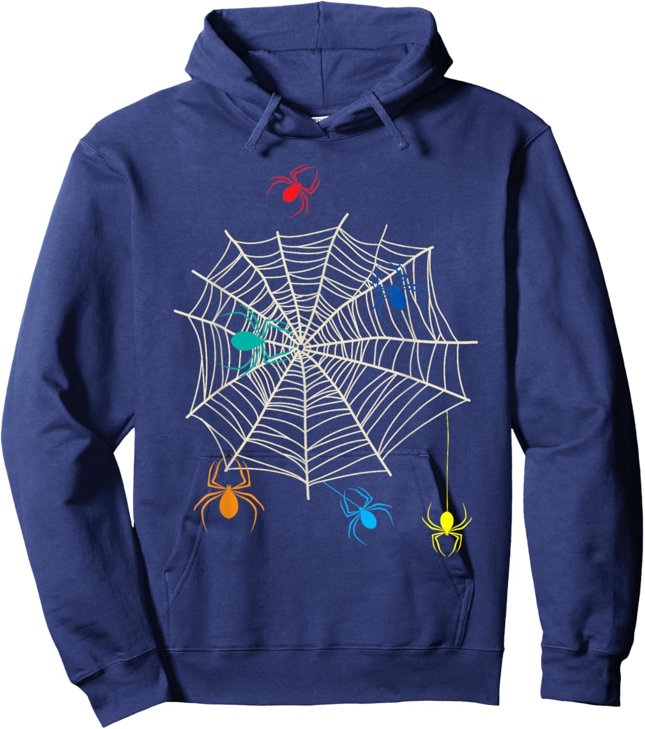 Spider Web Arachnophile Spider Lover Insect Cobweb Hoodie - Hoodie | Navy