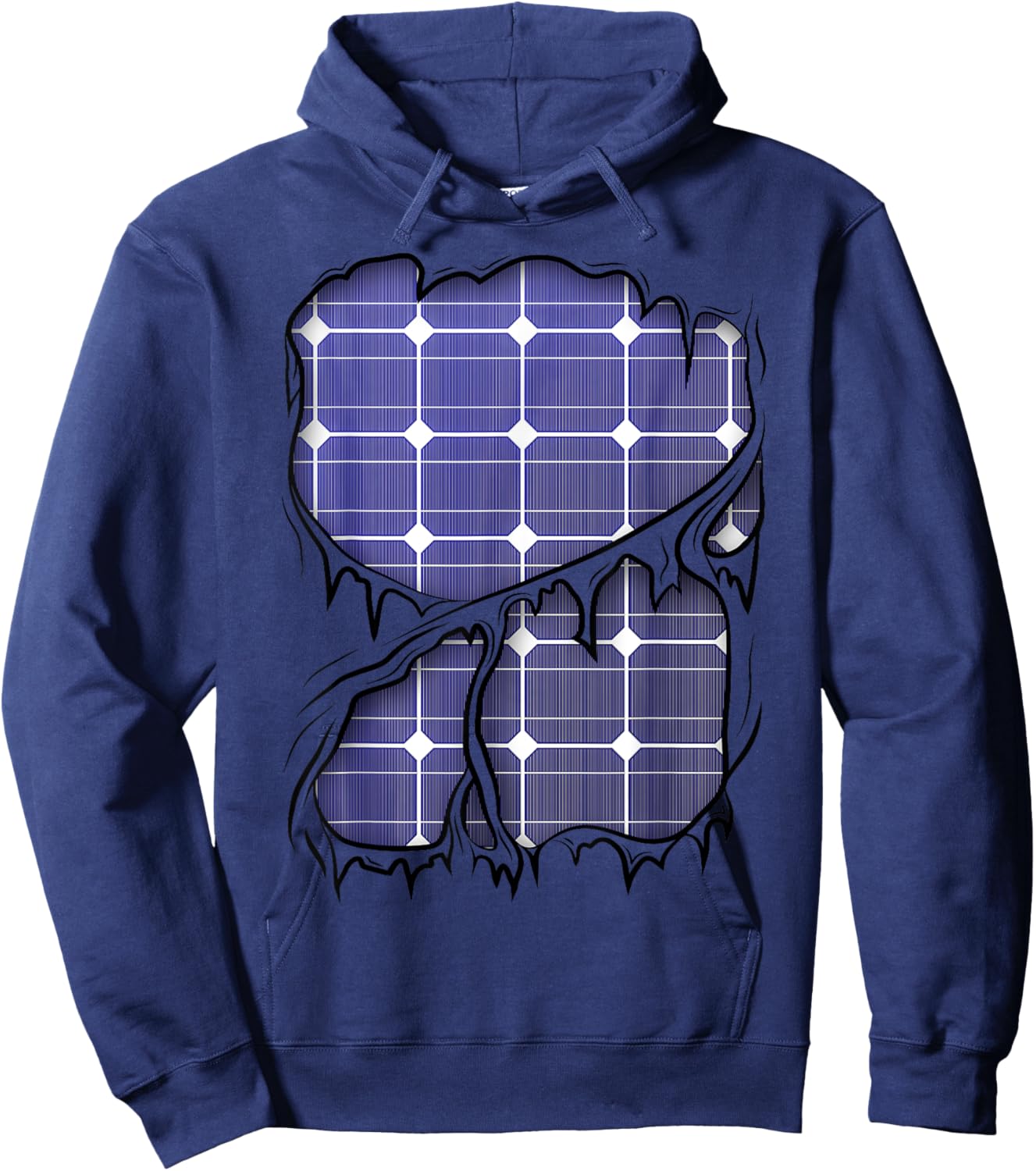 Solar Panels Inside Ecological Engineer Halloween Costume Hoodie - Hoodie | Navy