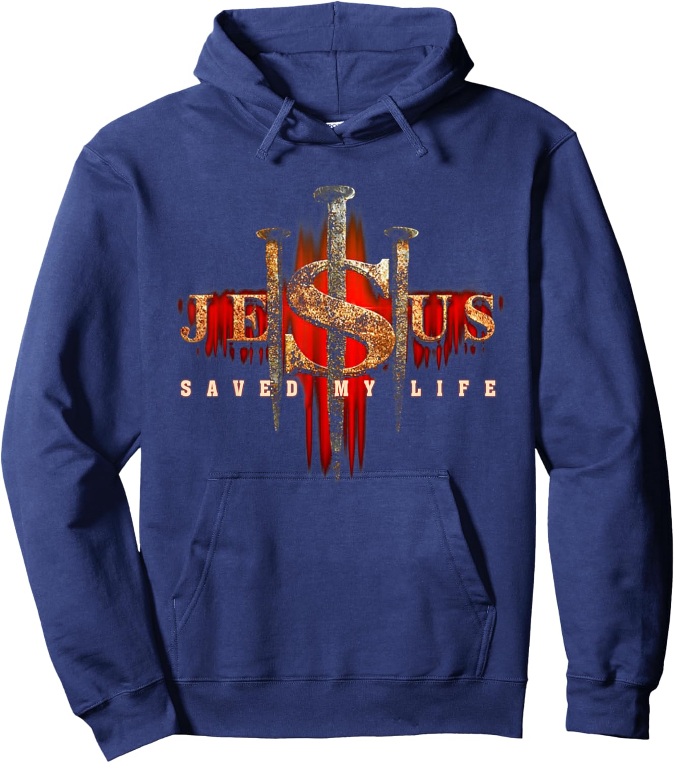 Christian Jesus Saved My Life Women Men Hoodie - Hoodie | Navy