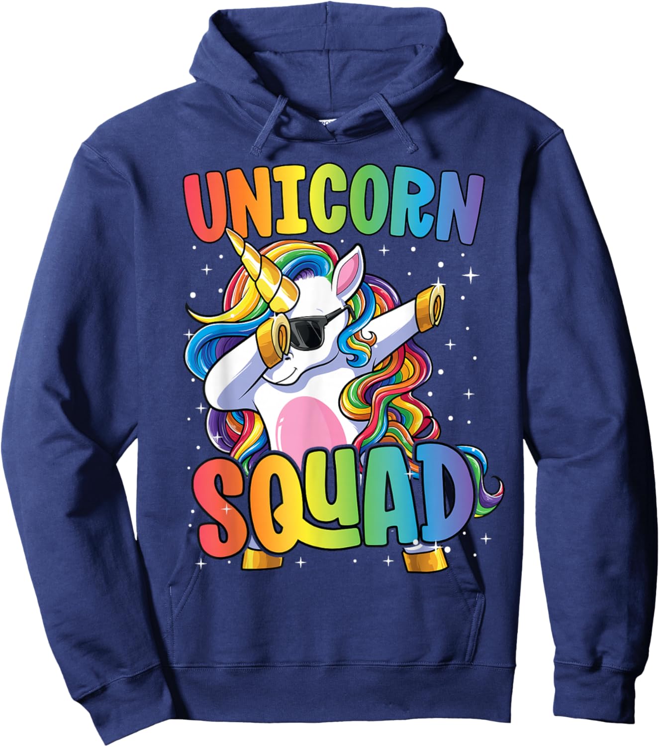 Unicorn Squad Shirt Boys Girls Dabbing Unicorn Hoodie - Hoodie | Navy