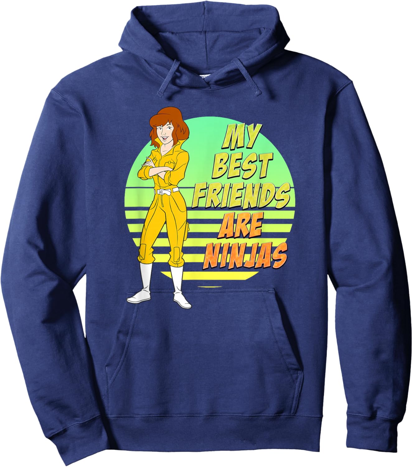 April O'Neil - My Best Friends are Ninjas Hoodie - Hoodie | Navy