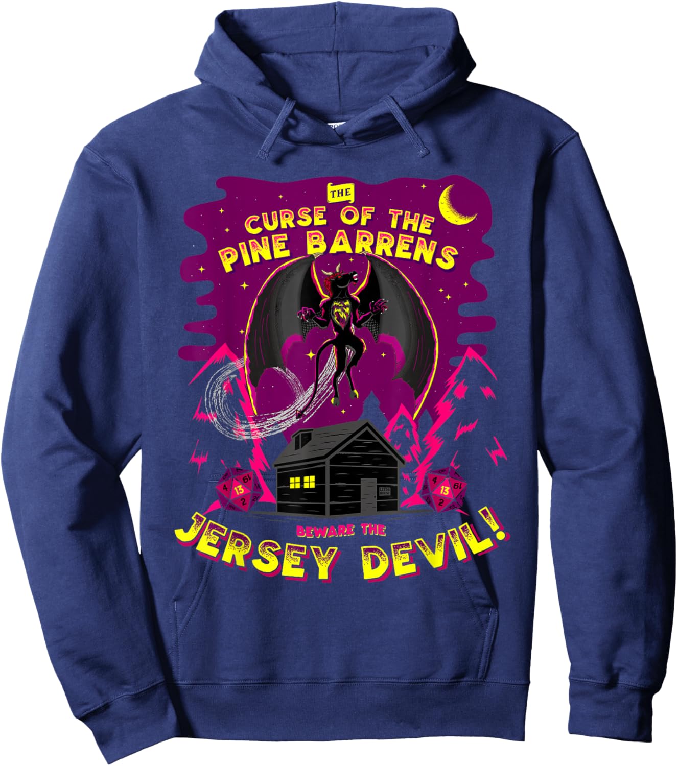 Epic Curse of the Jersey Devil Cryptids of New Jersey Hoodie - Hoodie | Navy